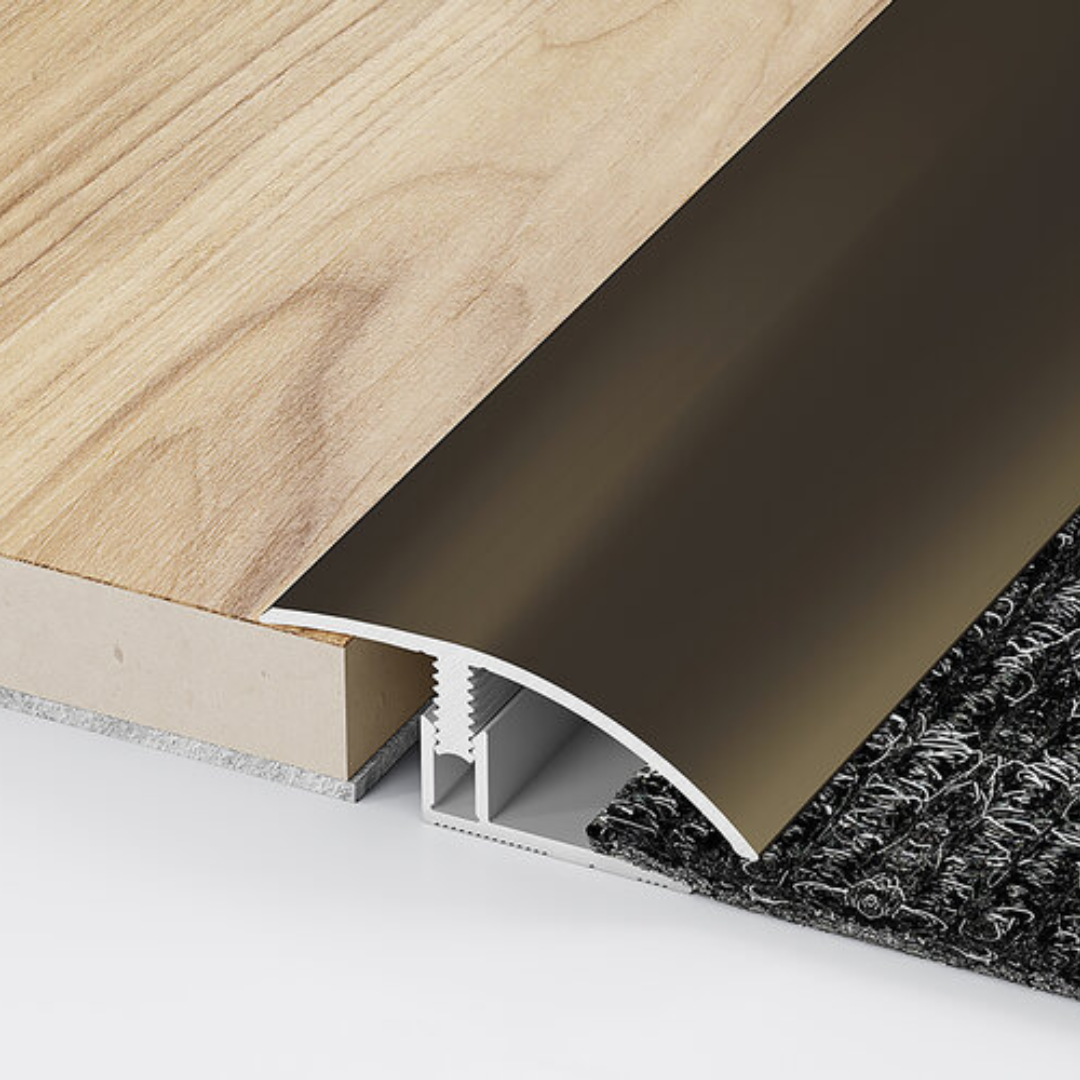 Laminate-LVT Ramp Profile - Stainless Steel