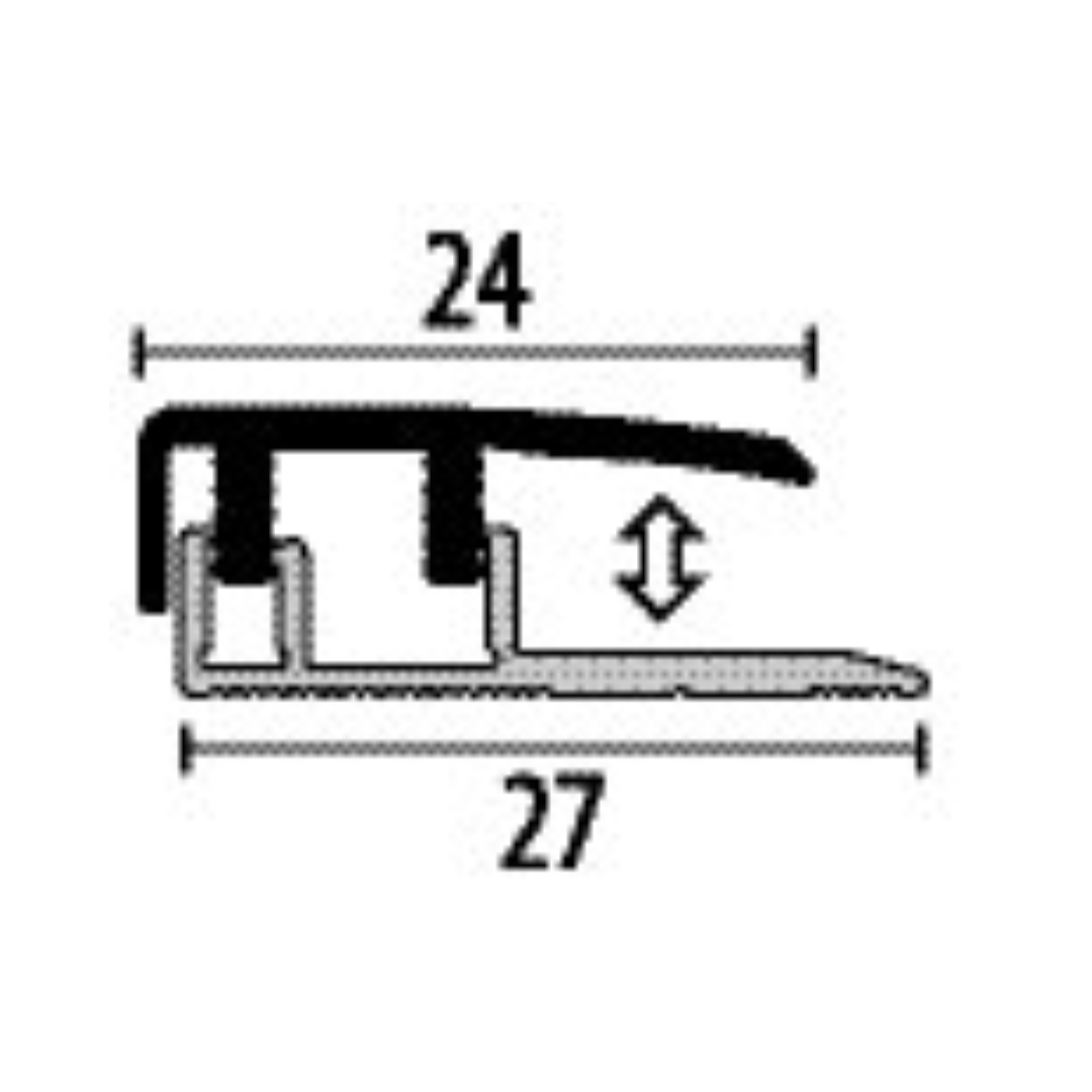 3.5-6.5mm LVT Click End profile - Silver