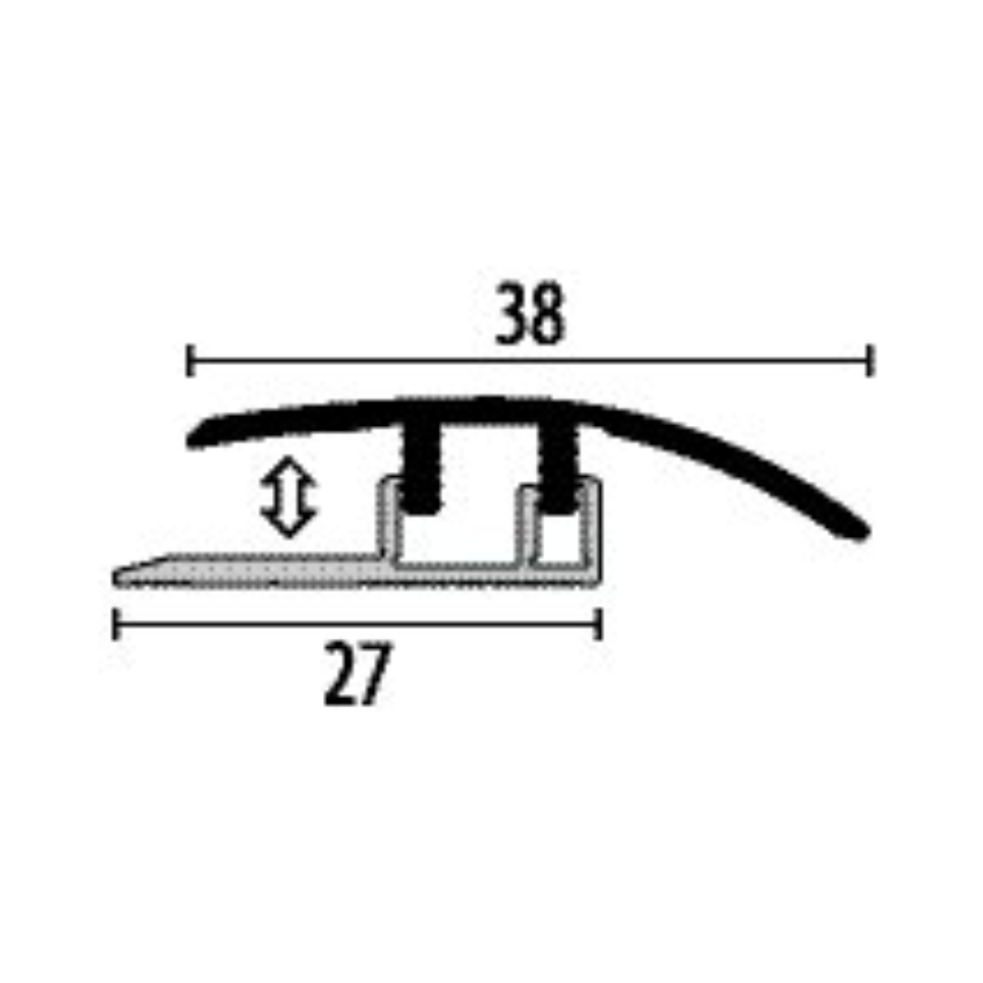 3.5-6.5mm LVT Click Ramp profile - Silver