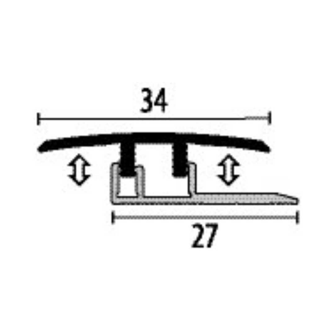 3.5-6.5mm LVT Click T Profile - Black