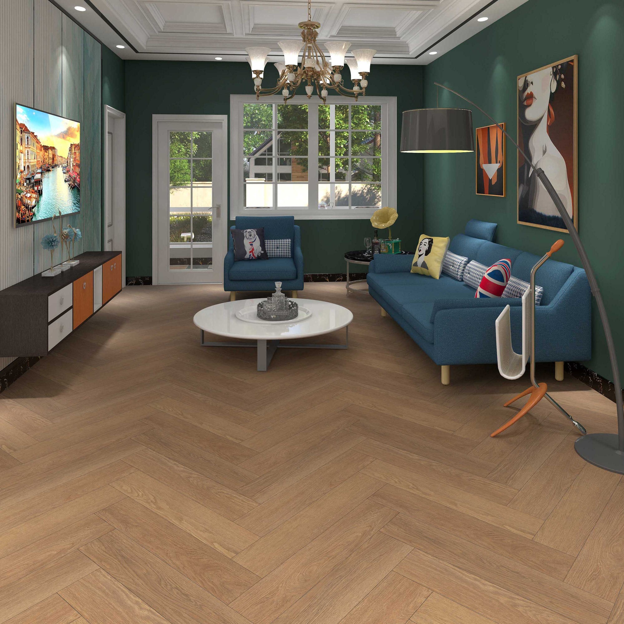 Elements Actinium Oak Herringbone