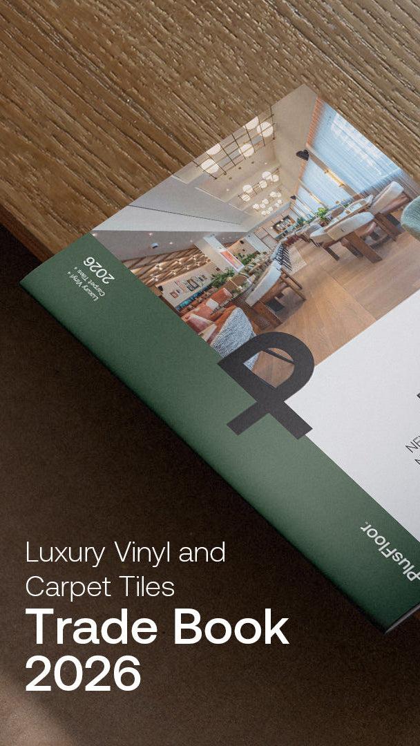 PlusFloor Design Guide: Luxury Vinyl and Carpet Tiles.