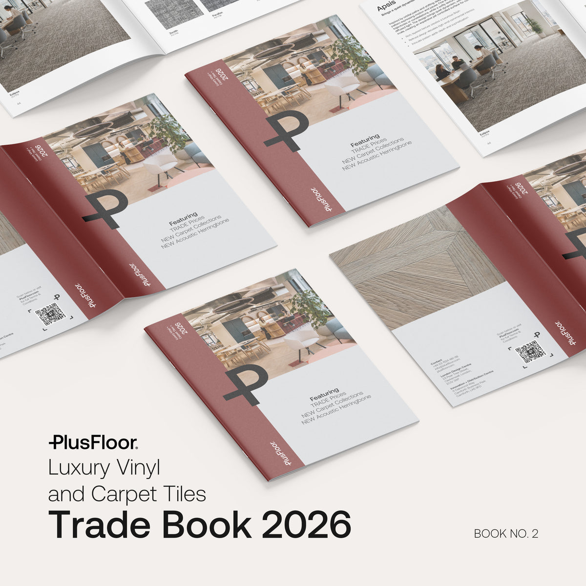 PlusFloor Design Guide: Luxury Vinyl and Carpet Tiles.