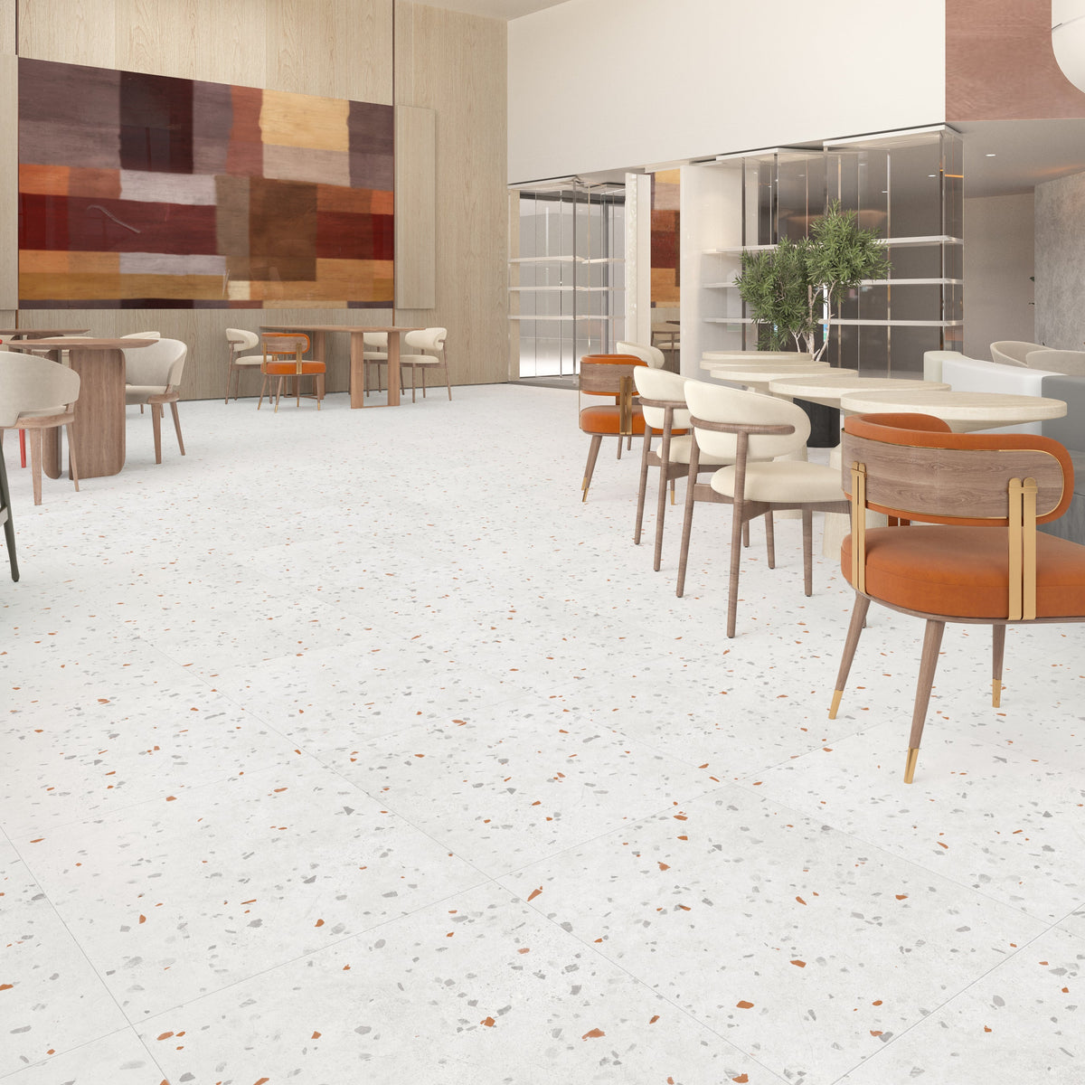 Terrazzo Glue Down Copper Fleck