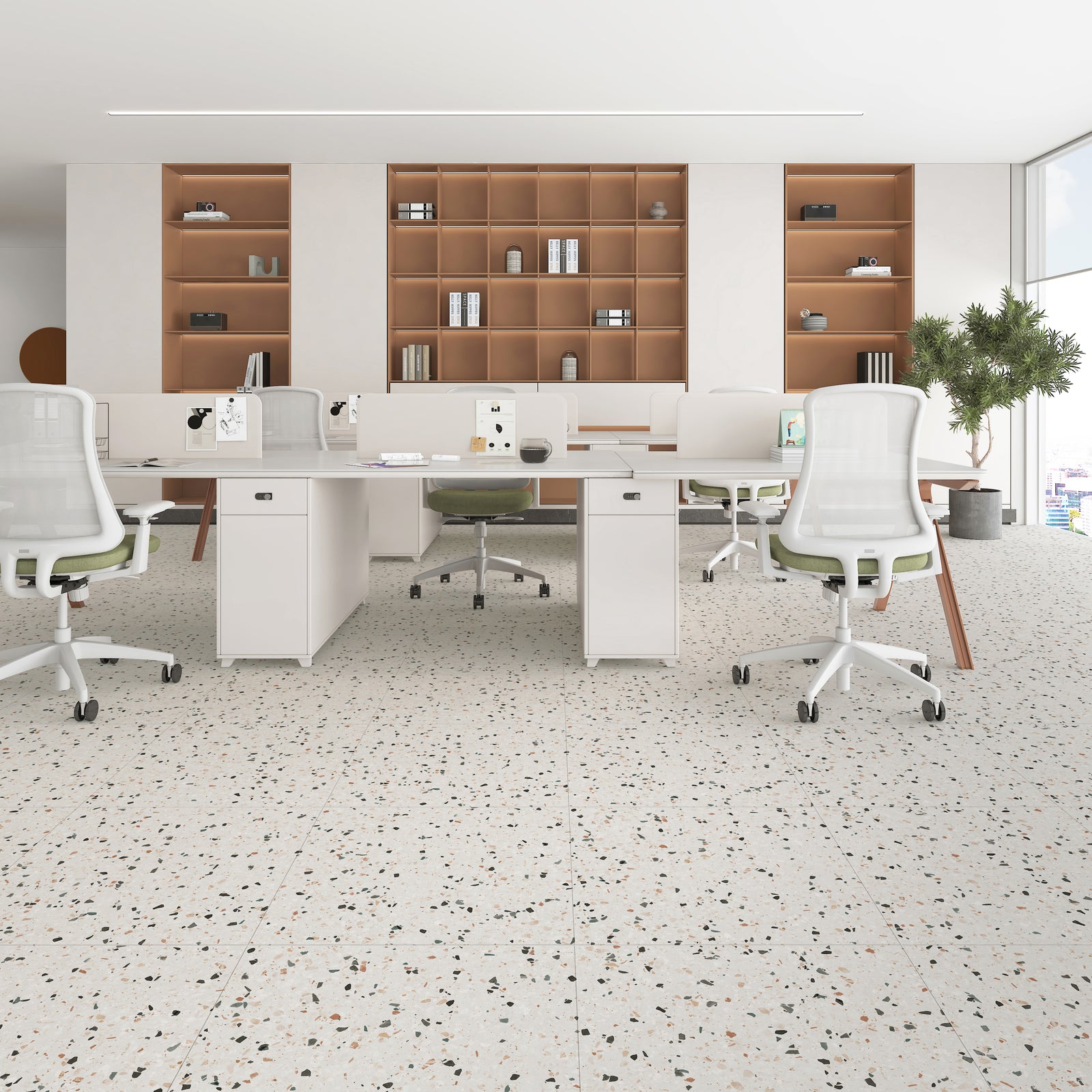 Office Room Bold Blush Terrazzo Range