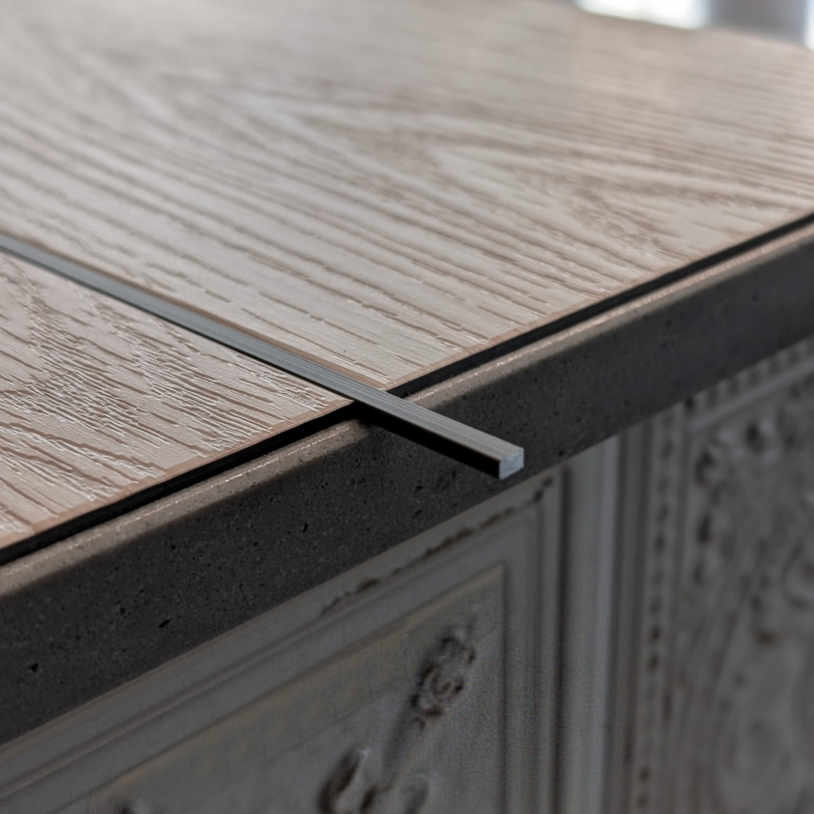 Satin Nickel Effect Metal Feature Strip