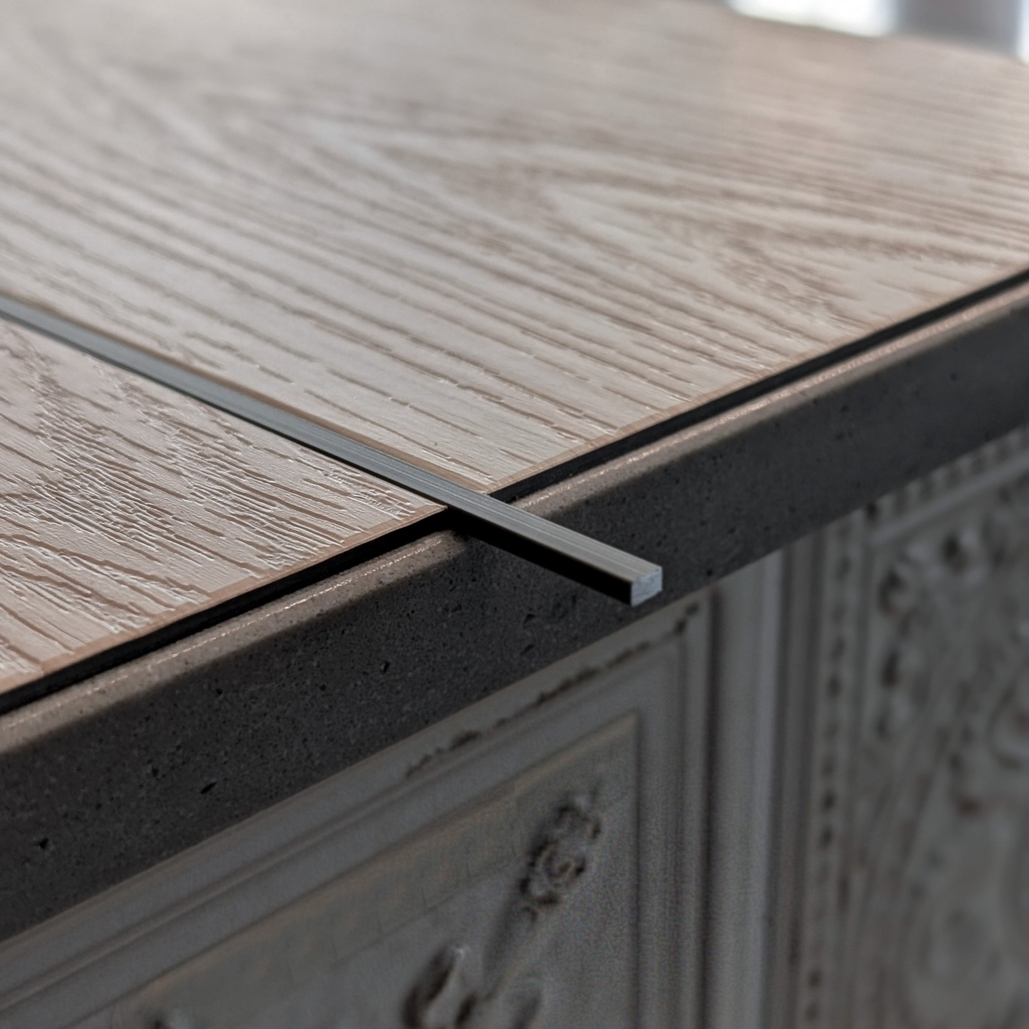 Satin Nickel Effect Metal Feature Strip