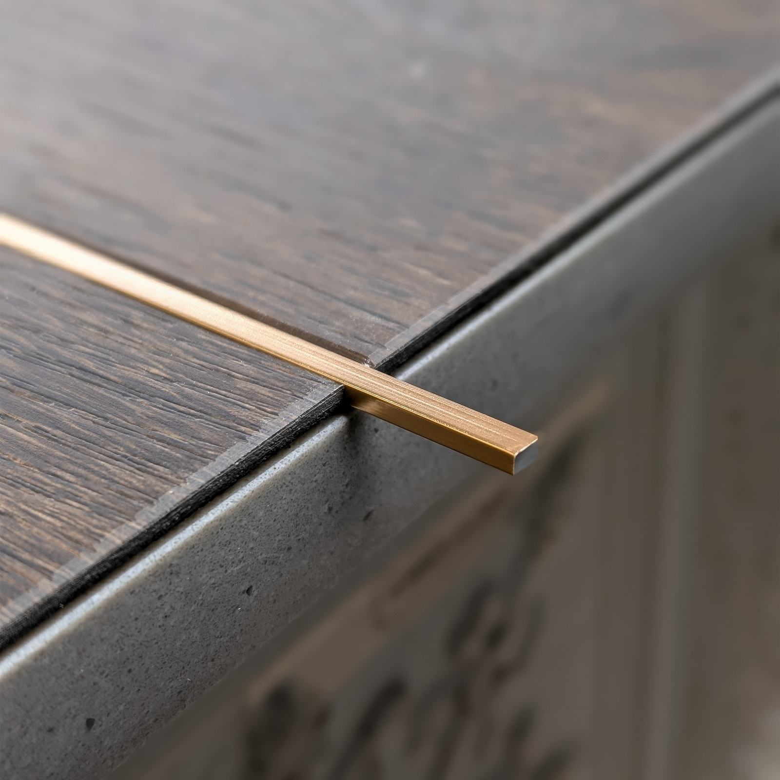 Polished Brass Effect Metal Feature Strip