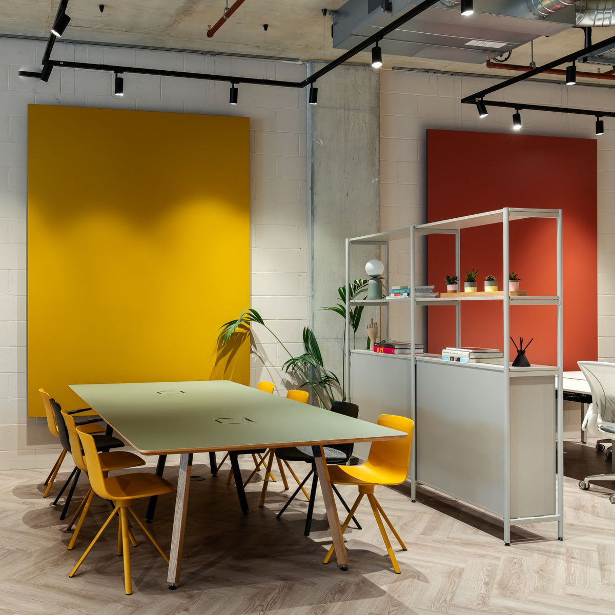 Formation Herringbone Italian Lime Glue Down