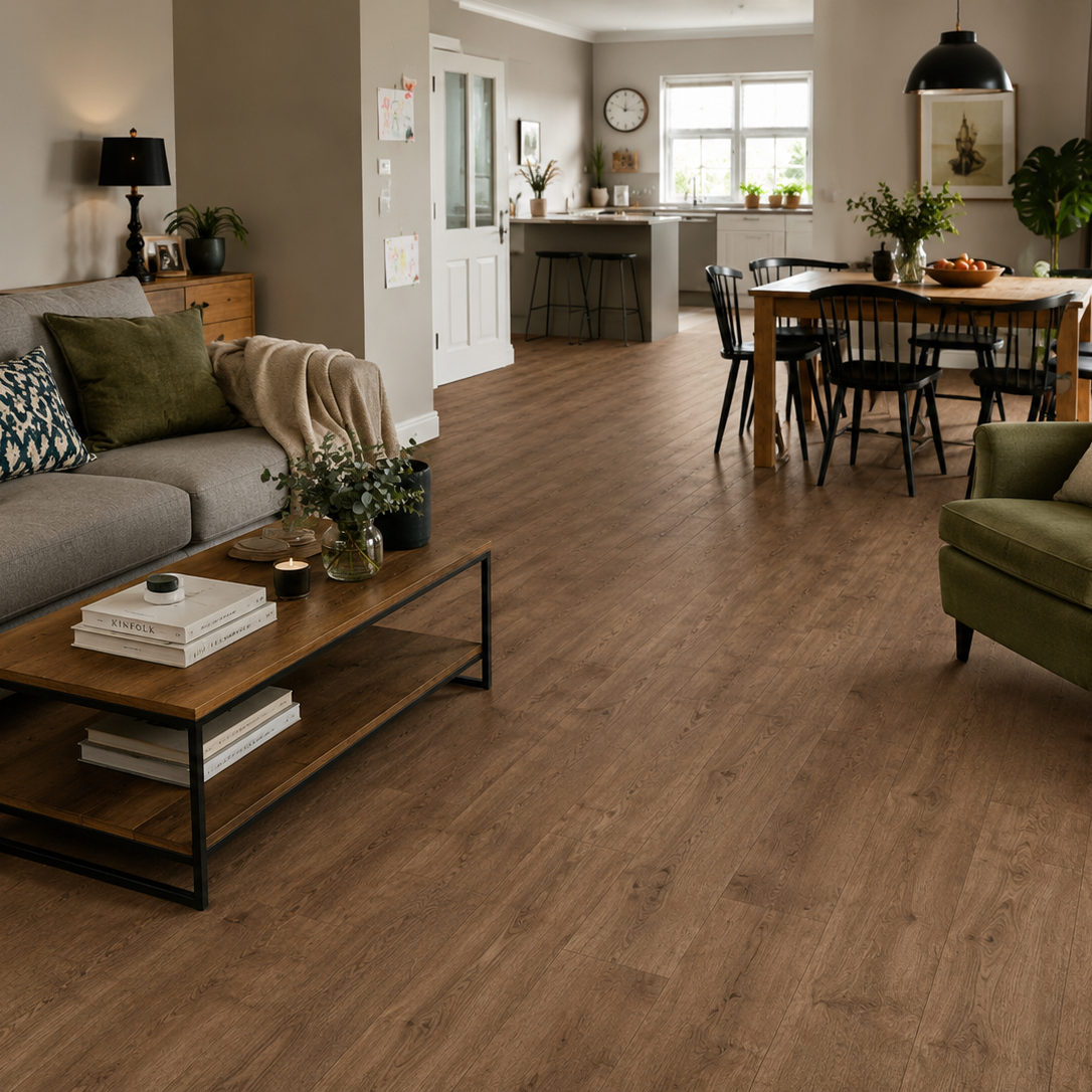 Formation Plank Silvery Clay Glue Down - PlusFloor